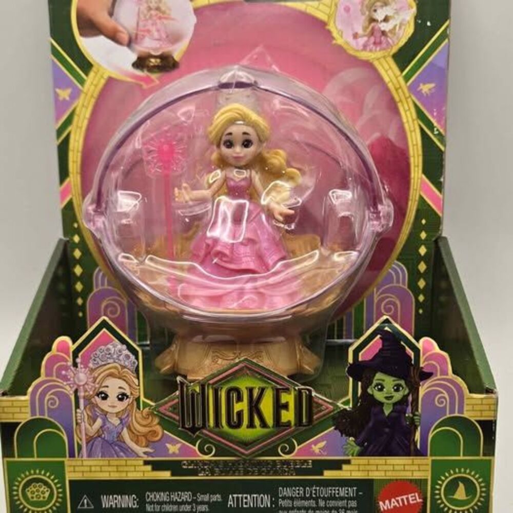 Mattel Wicked Movie Glinda's Floating Bubble Toy Vehicle & Mini Doll NEW NIB